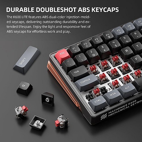 Machenike K500-B87 White/Blue Wired Gaming Keyboard 87 Blue Switch Keys (copy)