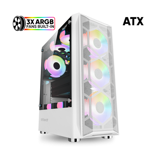 Armaggeddon Gaming Case ATX 3xARGB TRITRON 2 White