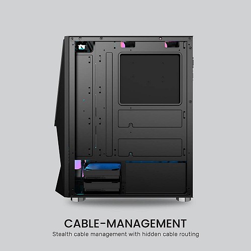 Armaggeddon Gaming Case ATX 3xARGB TRITRON 3 Black