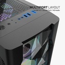 Armaggeddon Gaming Case ATX 3xARGB TRITRON 3 Black