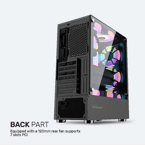 Armaggeddon Gaming Case ATX 3xARGB TRITRON 3 White