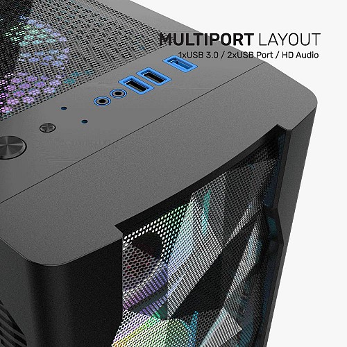 Armaggeddon Gaming Case ATX 3xARGB TRITRON 3 White