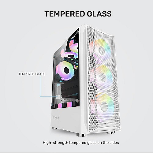 Armaggeddon Gaming Case ATX 3xARGB TRITRON 3 White
