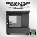 Armaggeddon Gaming Case M-ATX AQUARON DUPLEX PRO Black 