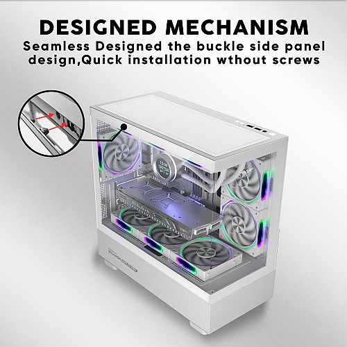 Armaggeddon Gaming Case M-ATX AQUARON DUPLEX PRO Black 