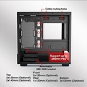 Armaggeddon Gaming Case M-ATX AQUARON DUPLEX PRO Black 