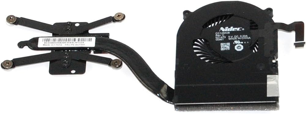 Original Heatsink and CPU Fan for Lenovo ThinkPad X1 Yoga Gen 1st - 00JT800
