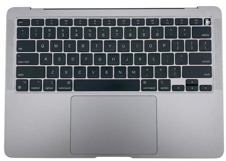 Palmrest Top Case (with Keyboard, Battery & Trackpad) For Apple MacBook Air 13″ A2337 (M1) - Nordic Layout - Pre-Owned Grade A - 1-Year Warranty