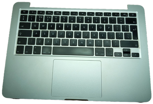 Original Palmrest / Top Case for MacBook Pro 13″ A1502 Late 2013 / Mid 2014 - UK Layout - Pre-Owned Grade A - 1-Year Warranty