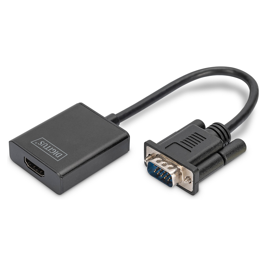 DIGITUS DA-70473 - Video / Audio Adapter - HDMI / VGA - 15cm