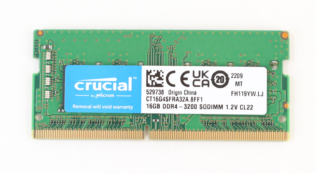 Crucial 16GB DDR4-3200 DIMM - CT16G4SFRA32A