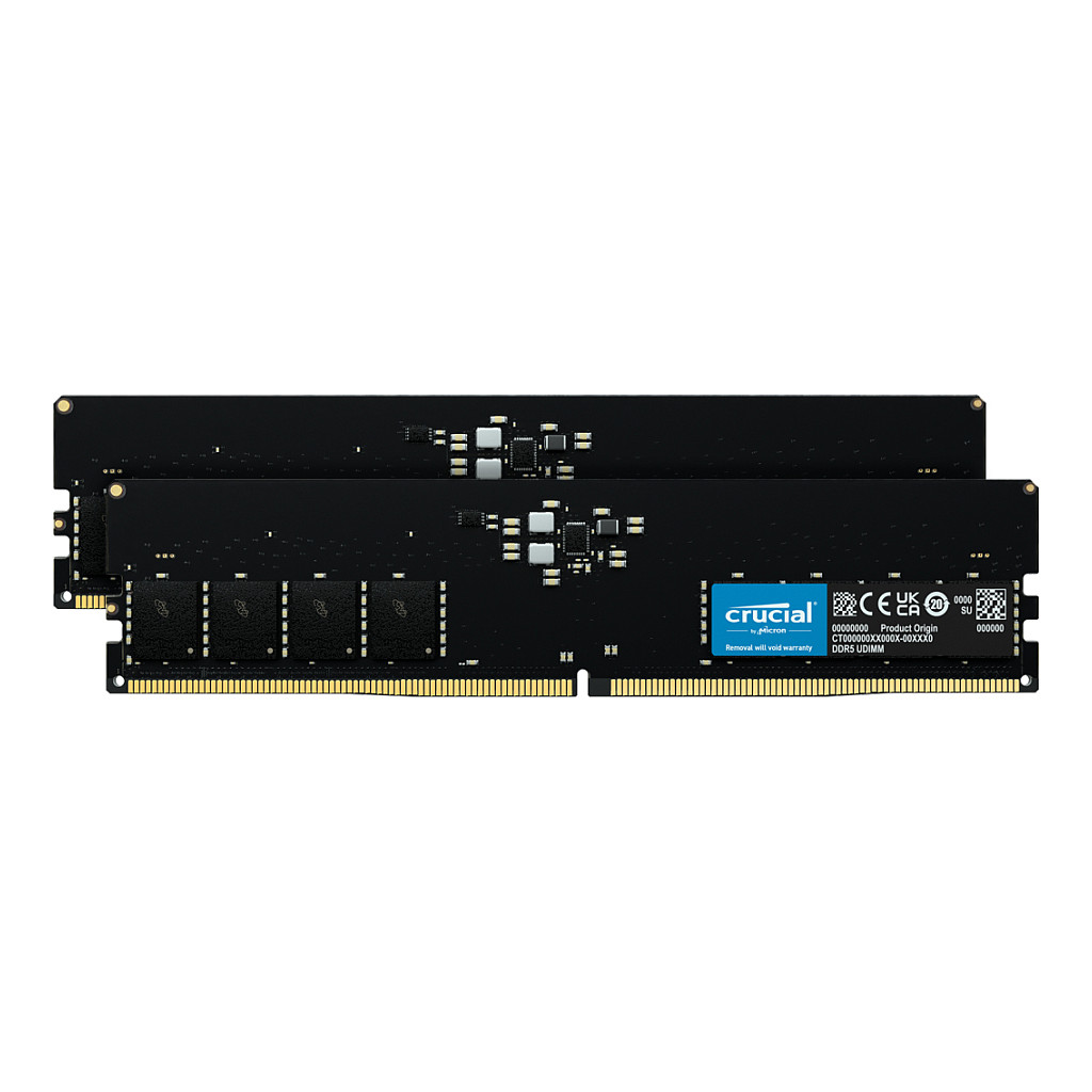 4800 32GB Crucial 2x16GB KIT CL40 UDIMM · CT2K16G48C40U5