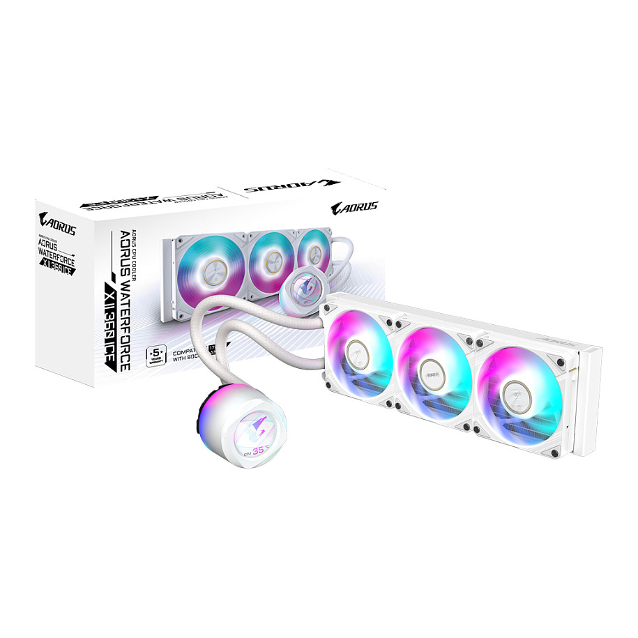 Gigabyte AORUS WATERFORCE X II 360 ICE - processor system - GP-AORUS WATERFORCEX II 360I - GP-AORUS WATERFORCEX II 360I AIO - GP-AORUS WATERFORCEX II 360I