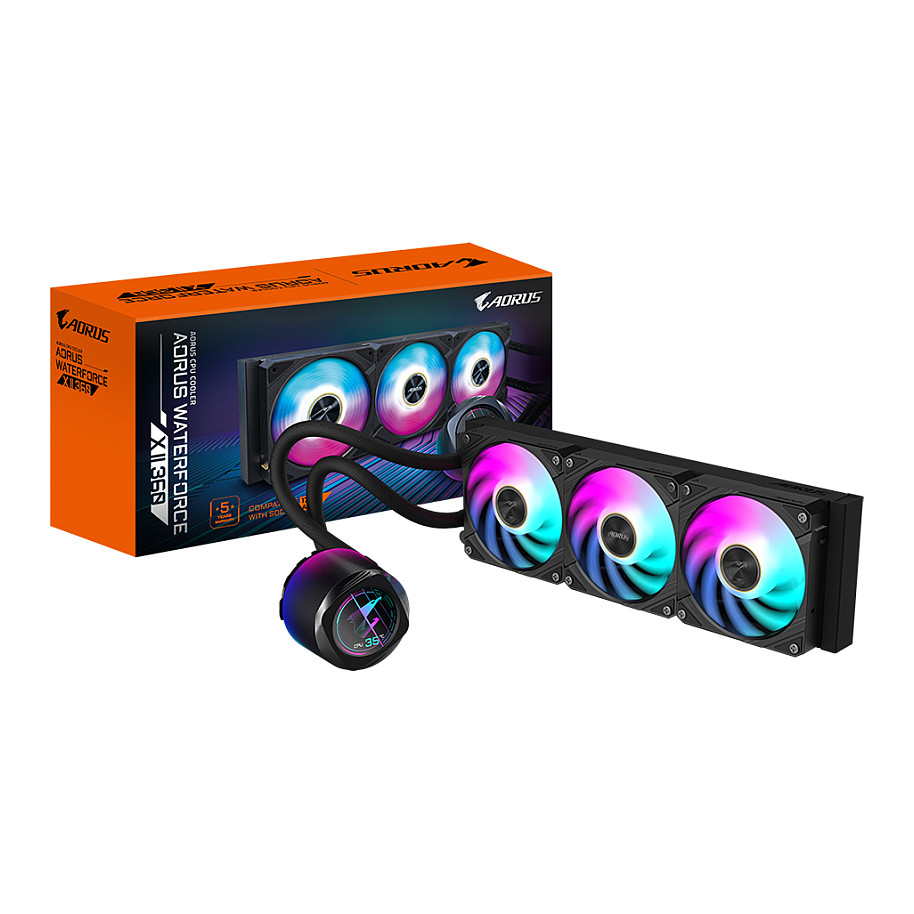 Gigabyte AORUS WATERFORCE X II 360 - processor system - GP-AORUS WATERFORCE X II 360 - GP-AORUS WATERFORCE X II 360 AIO - GP-AORUS WATERFORCE X II 360