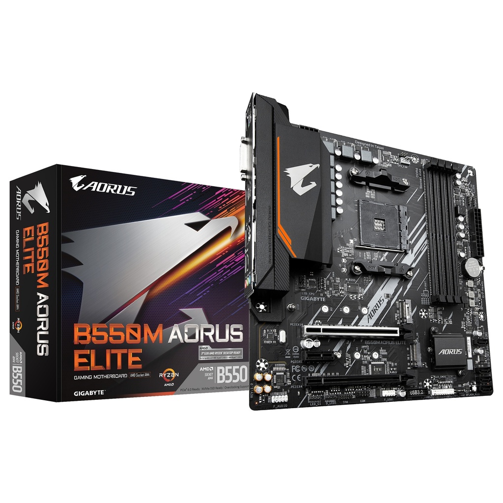 Gigabyte 1.0 Micro Socket AMD B550 AM4 ATX - B550M AORUS ELITE