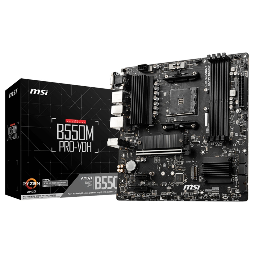 MSI B550M PRO-VDH micro Socket AMD · B550 AM4 ATX - 7C95-017R