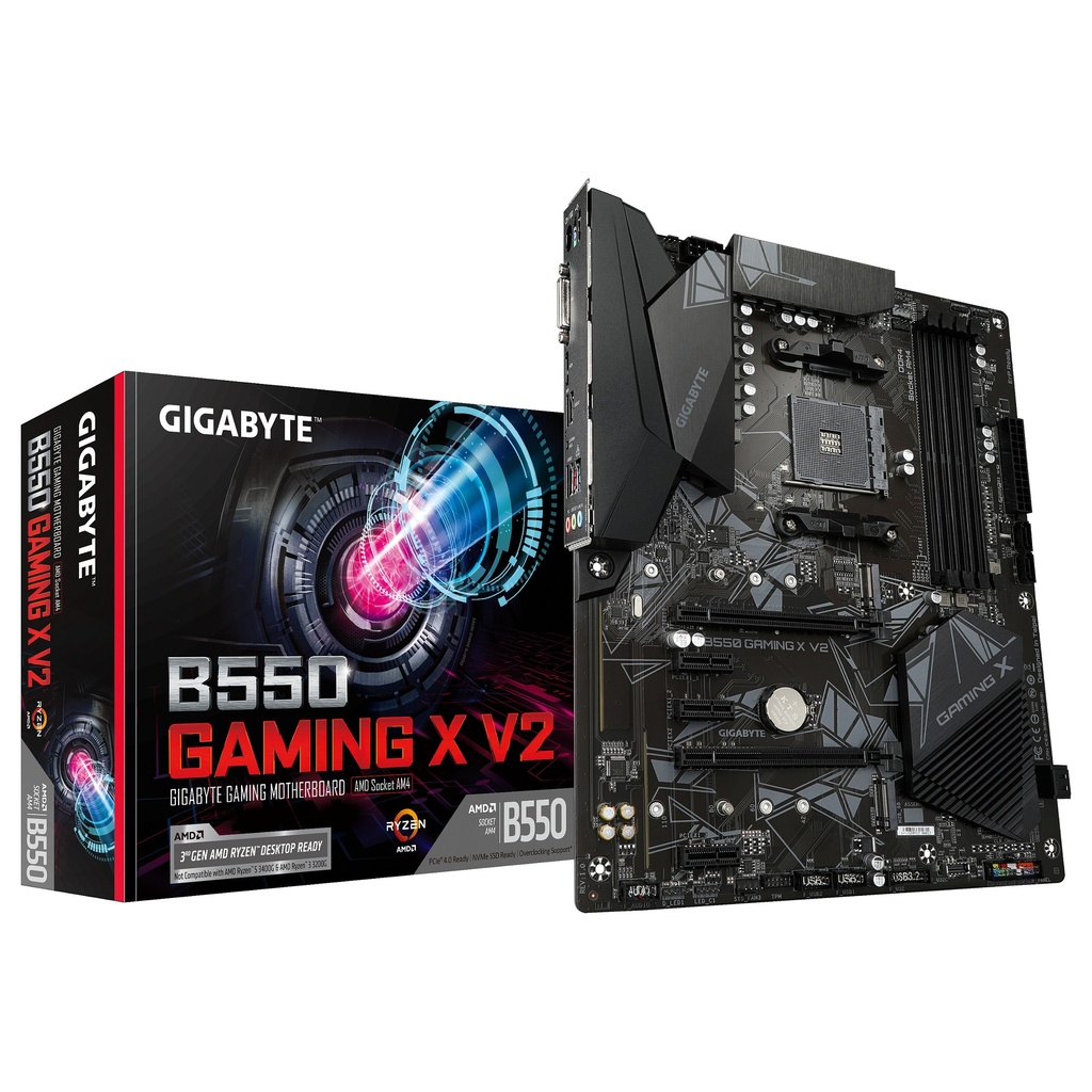 Gigabyte GAMING X V2 1.0 Socket AMD GAMING X V2 B550 AM4 ATX - B550 GAMING X V2