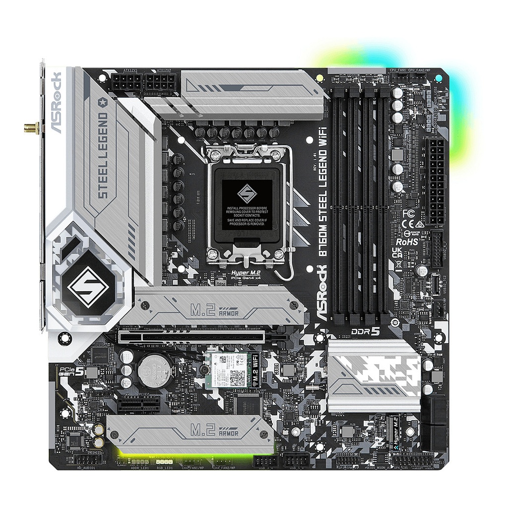 ASRock B760M Steel Legend LGA Intel · B760 LGA1700 mATX - 90-MXBL70-A0UAYZ