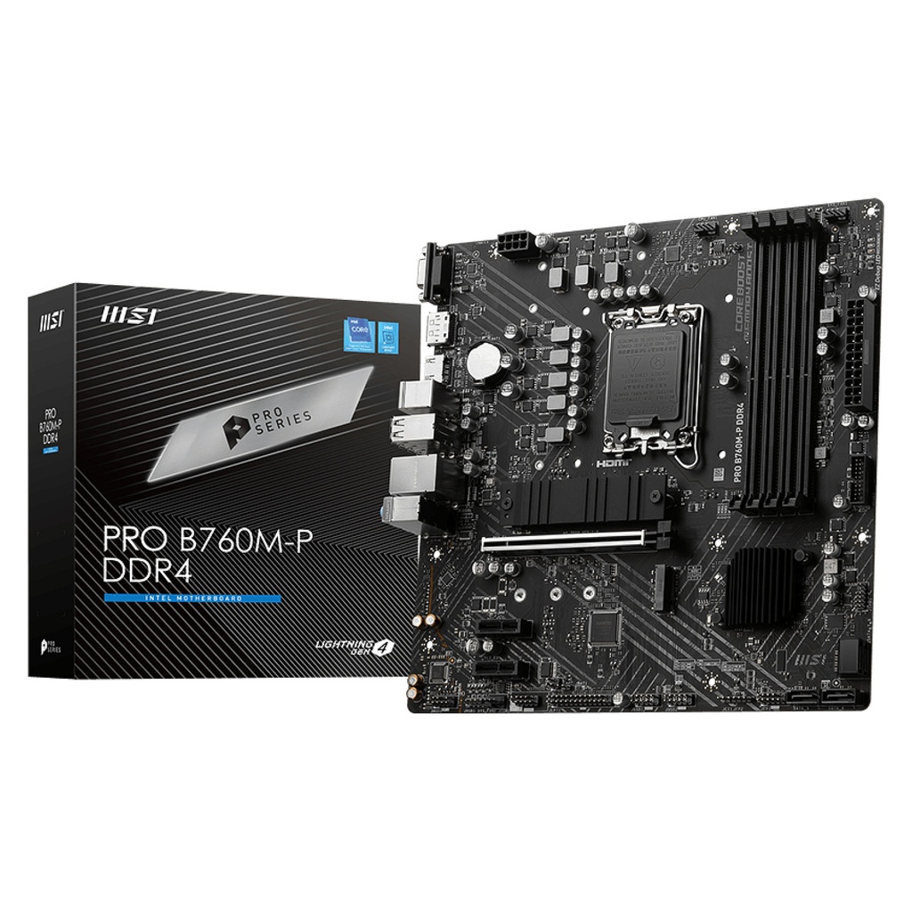 MSI PRO B760M-P Micro Socket Intel · B760 LGA1700 ATX - 7E02-001R