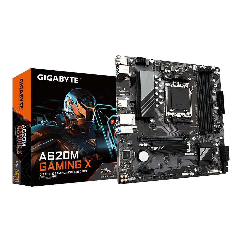 GIGABYTE Motherboard A620M Gaming X - Micro ATX - Socket AMD AM5 - AMD A620 - A620M GAMING X