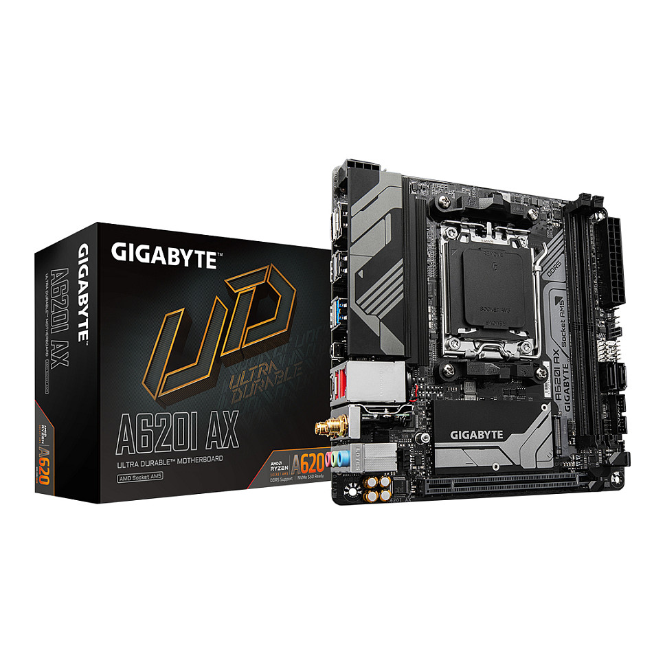 Gigabyte 1.0 mini Socket AMD A620 AM5 ITX - A620I AX