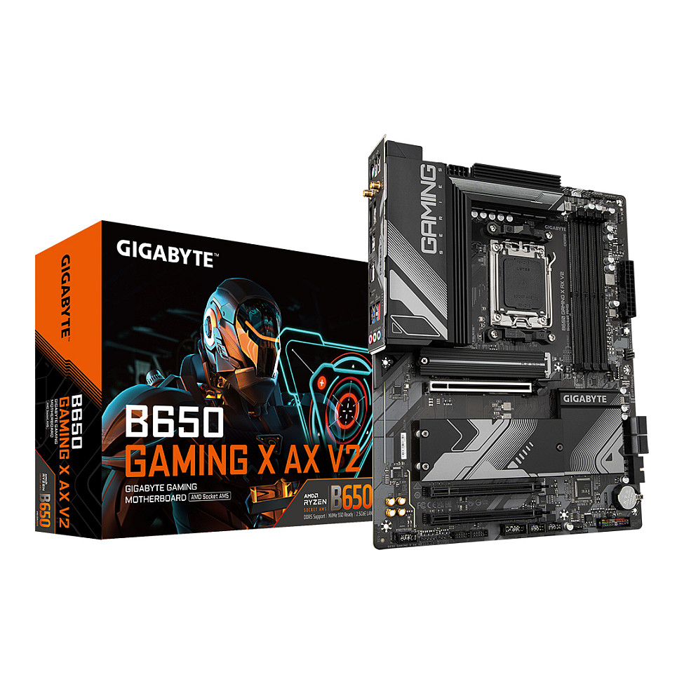 Gigabyte GAMING X AX V2 Socket AMD GAMING X AX V2 B650 AM5 ATX - B650 GAMING X AX V2