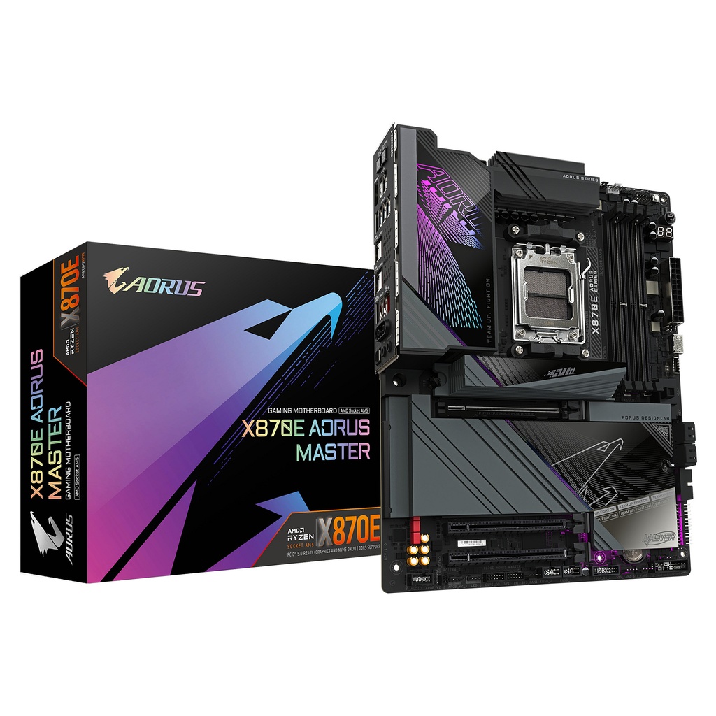 AMD AORUS MASTER Socket AORUS MASTER X870E AM5 ATX - X870E AORUS MASTER