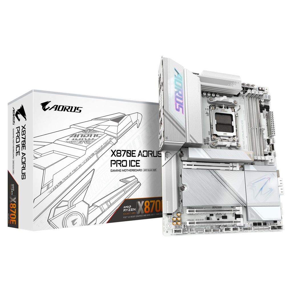 AMD AORUS PRO ICE Socket AORUS PRO ICE X870E AM5 ATX - X870E AORUS PRO ICE