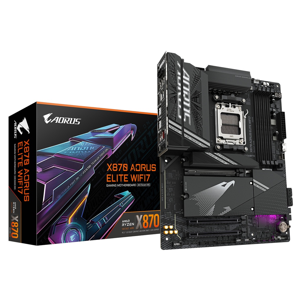 GIGABYTE Motherboard AORUS X870 ELITE WIFI7 - ATX - Socket AM5 - AMD X870 - X870 A ELITE WIFI7