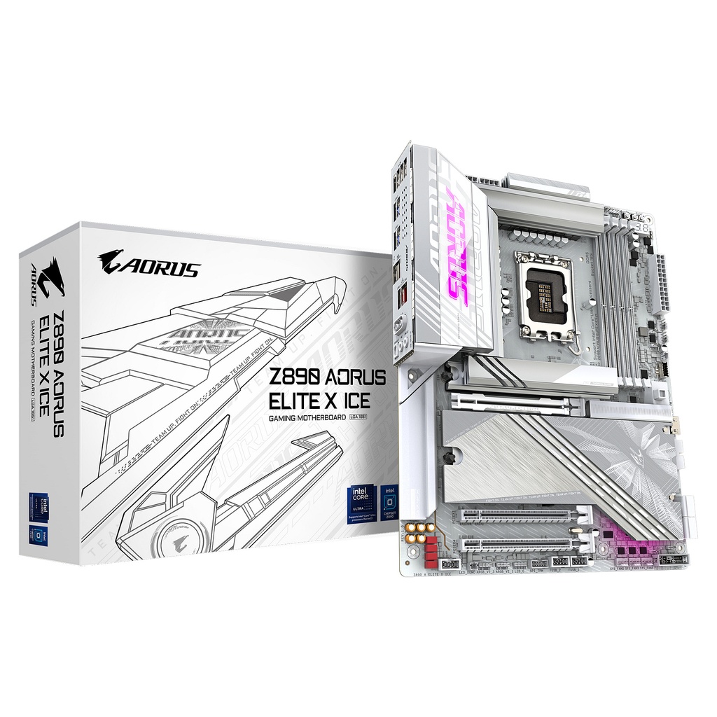Gigabyte AORUS ELITE X ICE Socket A ELITE X ICE Z890 LGA1851 ATX - Z890 A ELITE X ICE