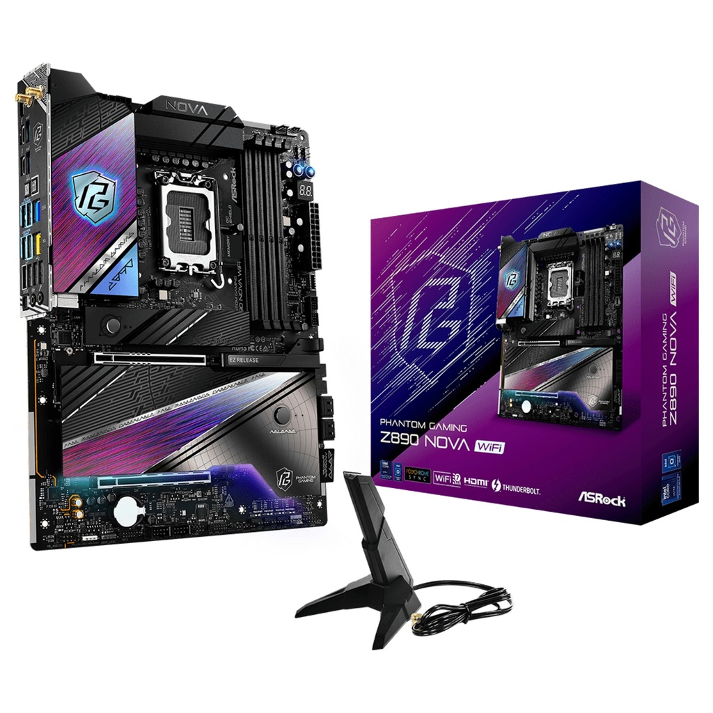 ASRock Phantom Gaming NOVA Socket · Z890 LGA1851 ATX - 90-MXBPS0-A0UAYZ