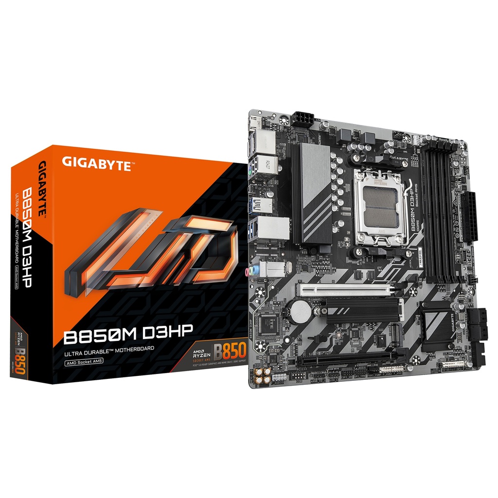 GIGABYTE B850M D3HP - motherboard - micro ATX - Socket AM5 - AMD B850 - B850M D3HP