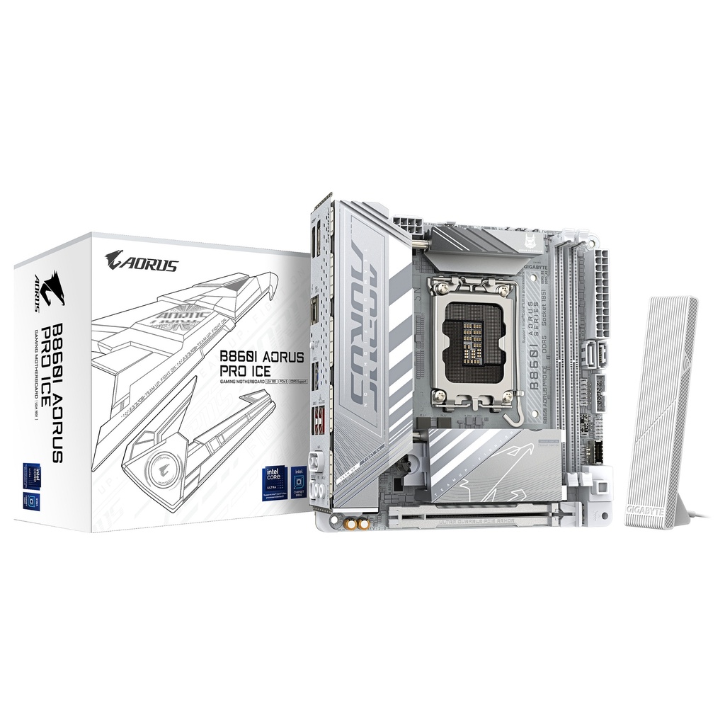 Gigabyte AORUS B860I PRO ICE mini Socket B860 LGA1851 ITX - B860I AORUS PRO ICE