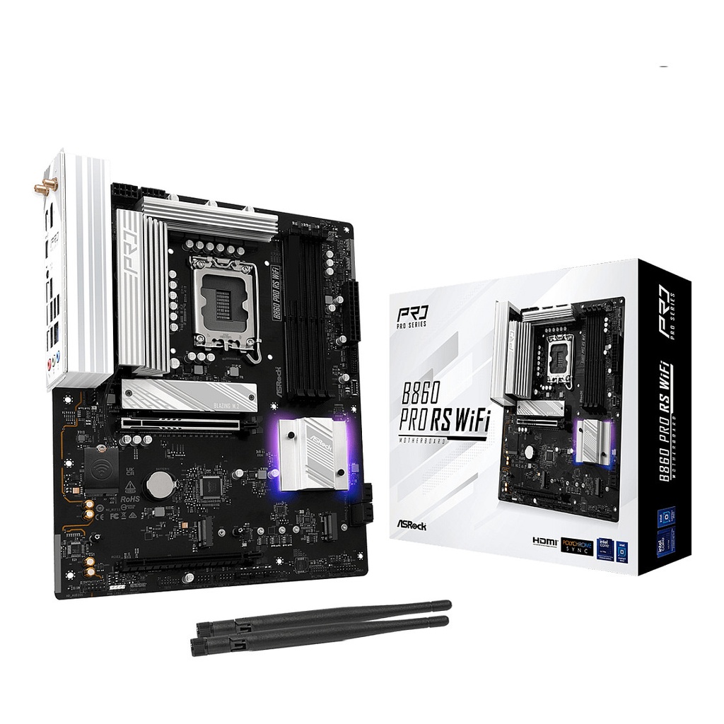 ASRock Pro RS Socket · B860 LGA1851 ATX - 90-MXBRK0-A0UAYZ