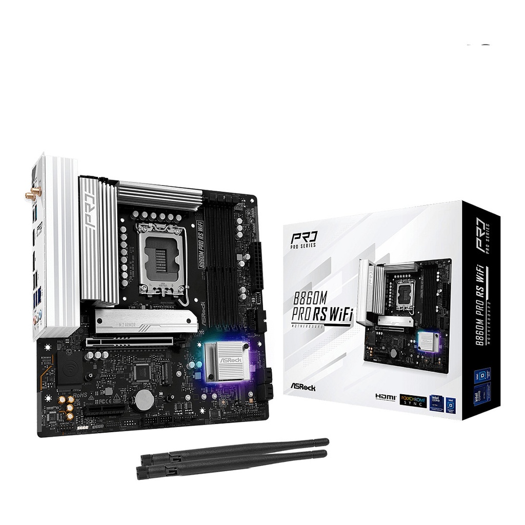ASRock B860M Pro RS micro Socket · B860 LGA1851 ATX - 90-MXBRQ0-A0UAYZ