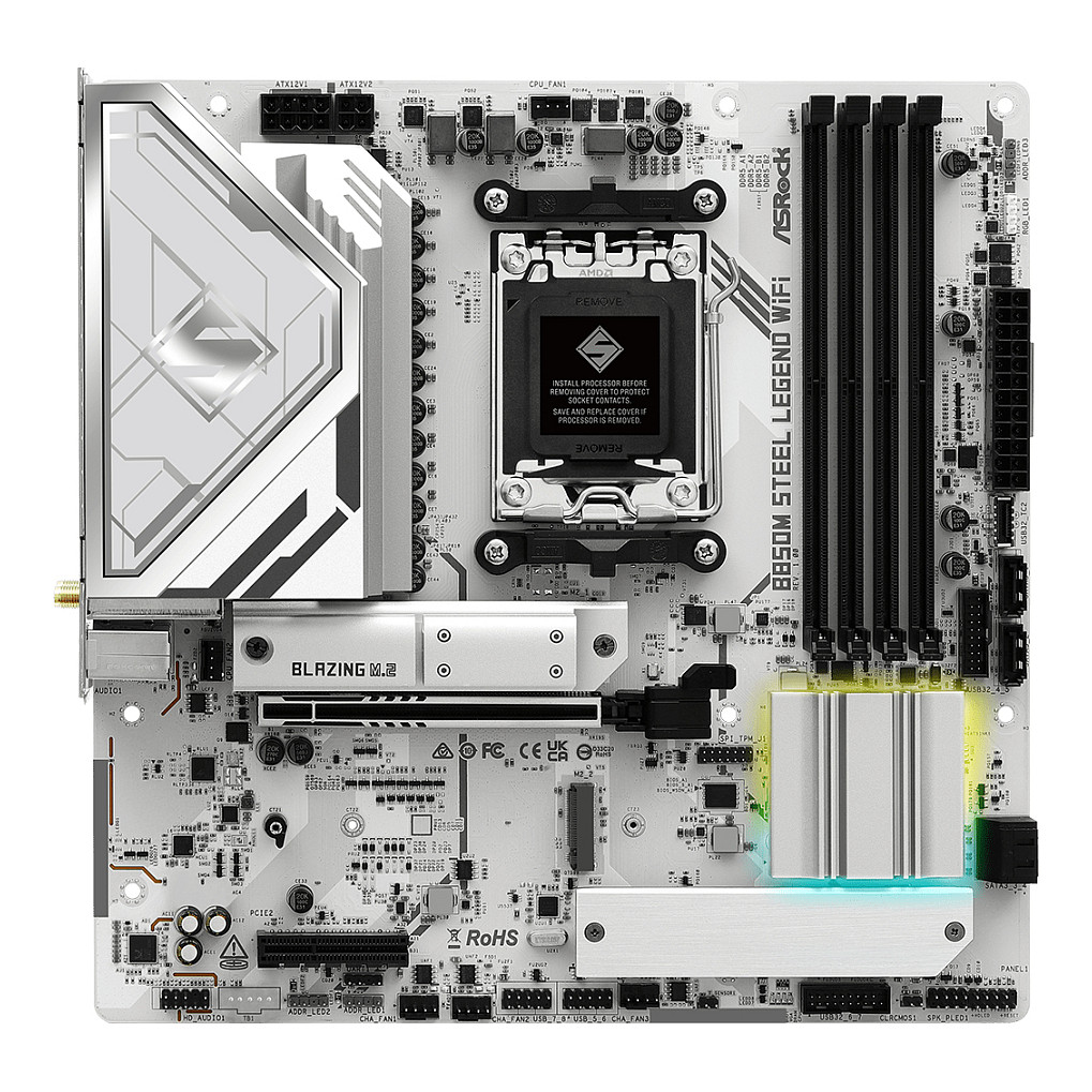 ASRock B850M STEEL LEGEND micro Socket AMD · 90-MXBS2-A0UAYZ B850 AM5 ATX - 90-MXBS20-A0UAYZ