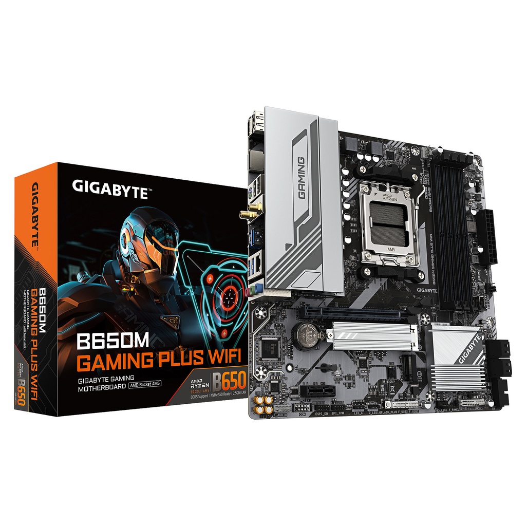 Gigabyte B650M GAMING PLUS 1.X micro Socket AMD B650 AM5 ATX - B650M GAMING PLUS WF