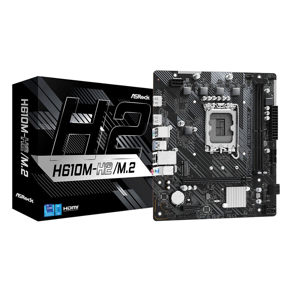ASROCK H610M-H2/M.2 - motherboard - micro ATX - LGA1700 Socket - H610 · 90-MXBP70-A0UAYZ