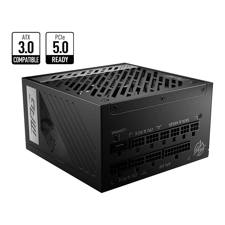 MSI MPG A850G - power supply - 850 Watt · - 306-7ZP7B11-CE0