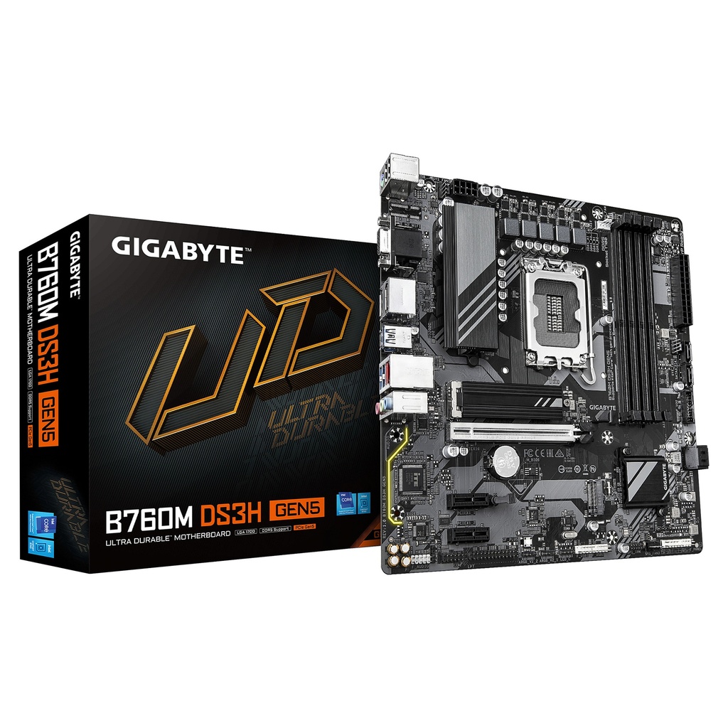 Gigabyte B760M DS3H AX Micro Gen5 · 910-MOBD-MODEL B760 LGA1700 ATX - B760M DS3H GEN5