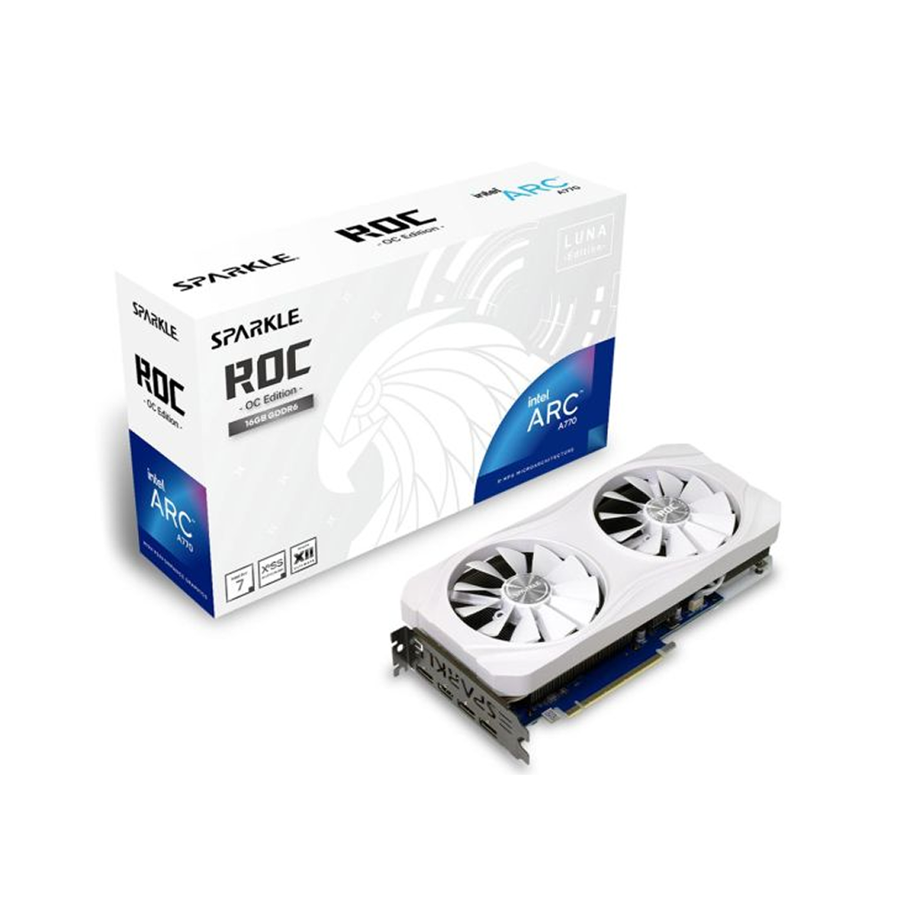 Sparkle Intel Arc A750 Titan OC - Graphics Card Triple Fan 8GB GDDR6 - SA750T-8GOC