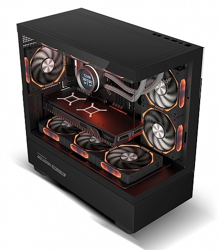 Armaggeddon Gaming Case M-ATX AQUARON DUPLEX PRO Black 