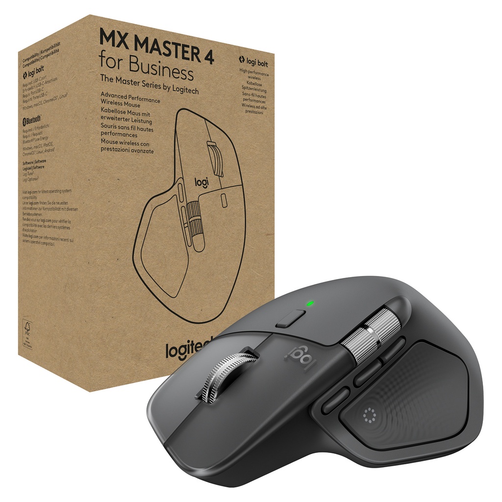 LOGITECH mouse MX Master 4 for Business - graphite - 910-007617