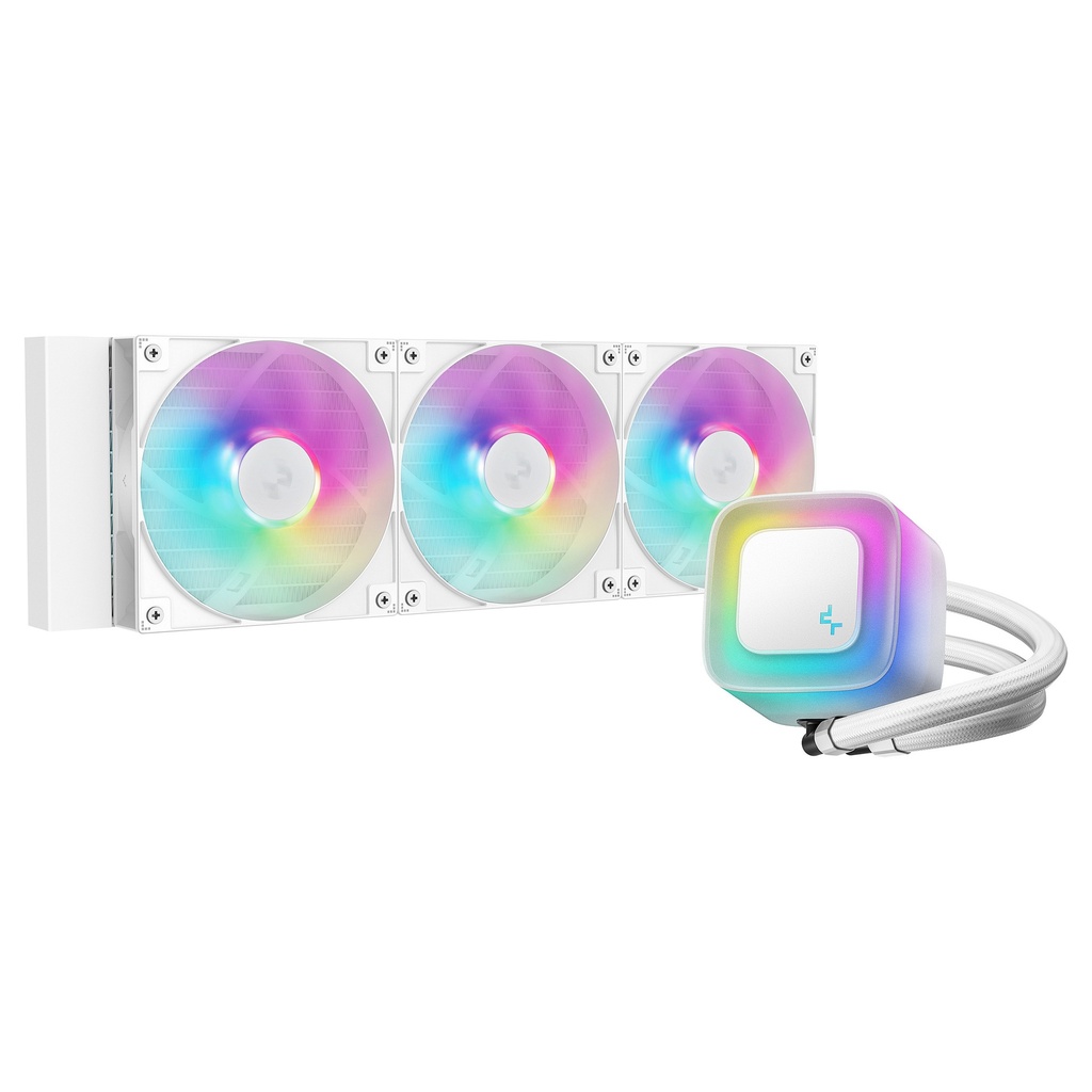 DEEPCOOL LE360 WH V2 360mm AIO Liquid CPU Cooler - White