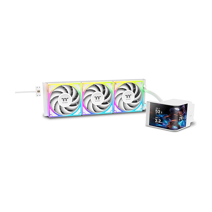 Thermaltake MAGCurve 360 Ultra Snow System Fan - CL-W454-PL12SW-A AIO - CL-W454-PL12SW-A