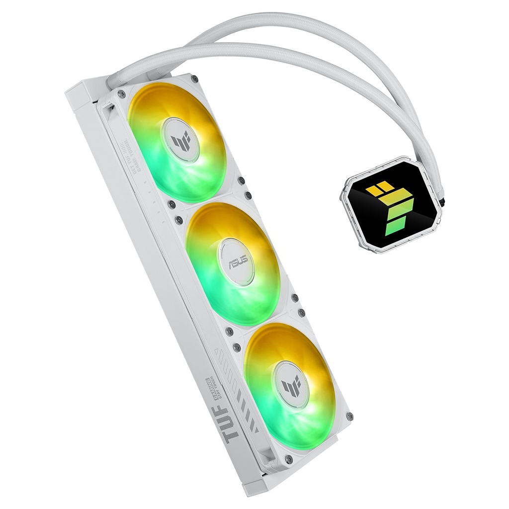 K ASUS TUF Gaming LC III 360 ARGB White AIO Water Cooling for AMD and Intel CPUs