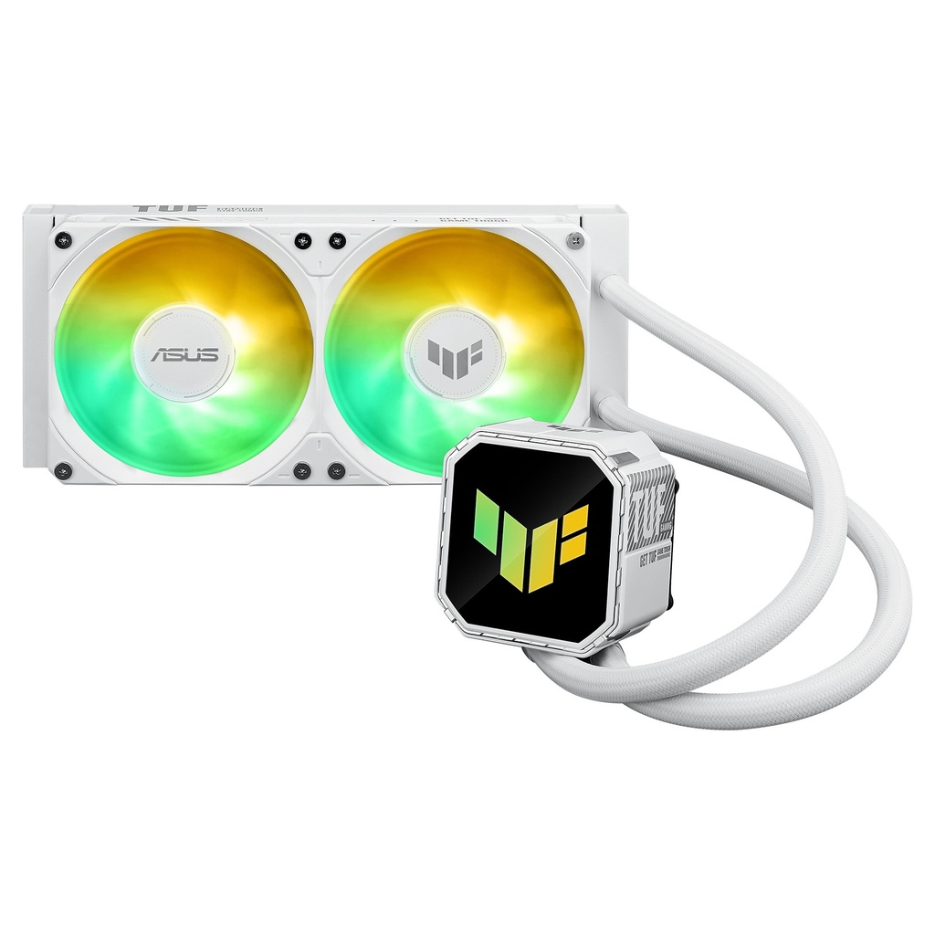 ASUS TUF Gaming LC III 240 ARGB — 240mm AIO Liquid CPU Cooler (White, Multi-Socket Intel/AMD)