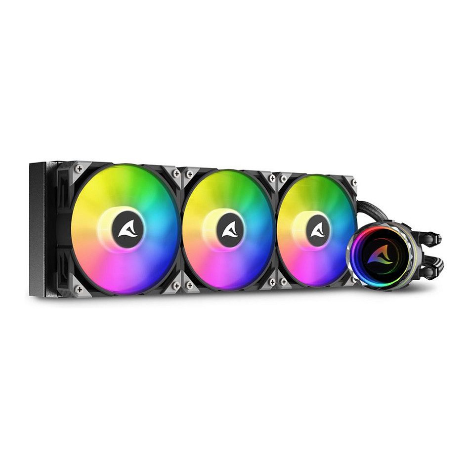 K Sharkoon Water Cooling S90 RGB 3 Fan 360mm Black