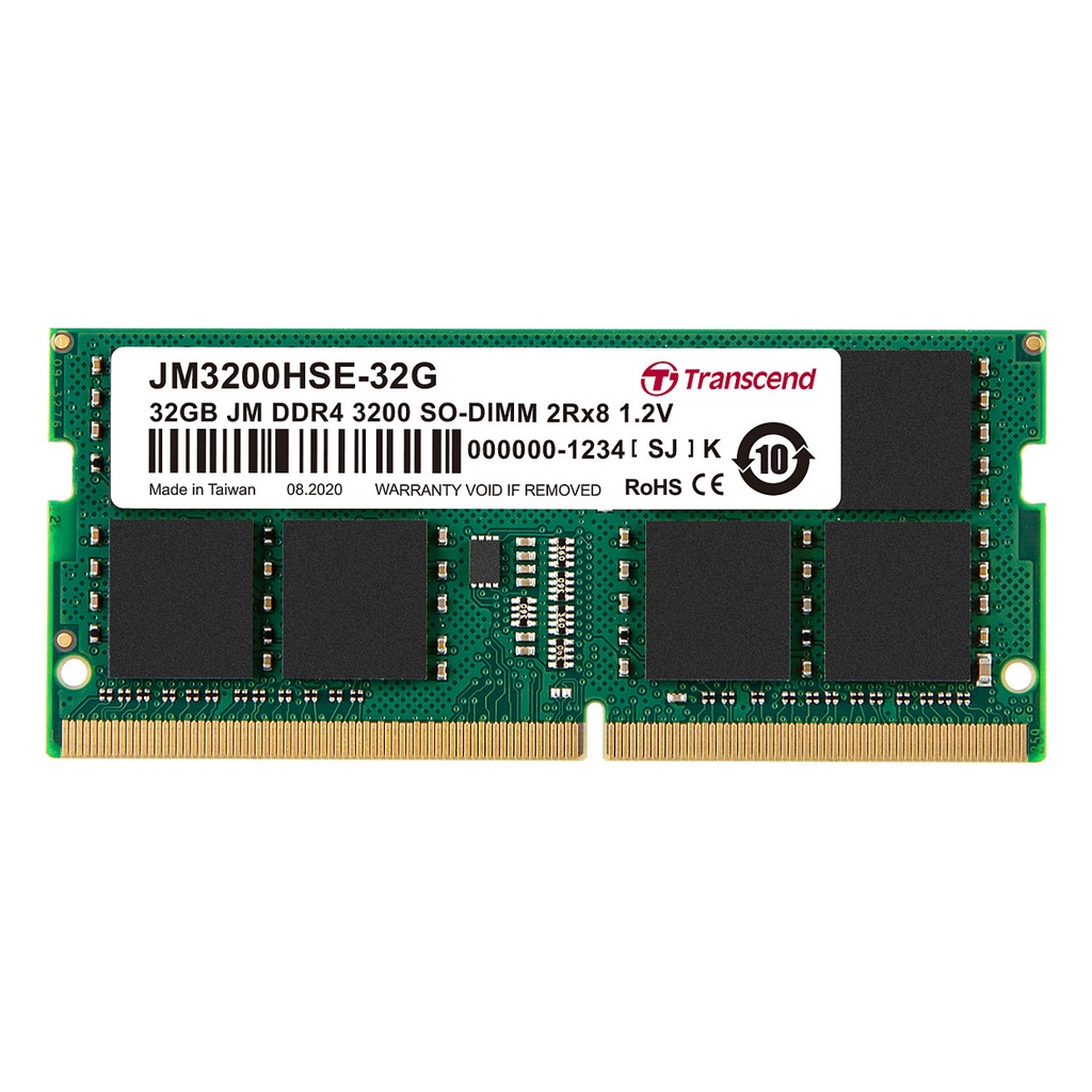 Transcend 32GB DDR4-3200 DIMM - JM3200HSE-32G