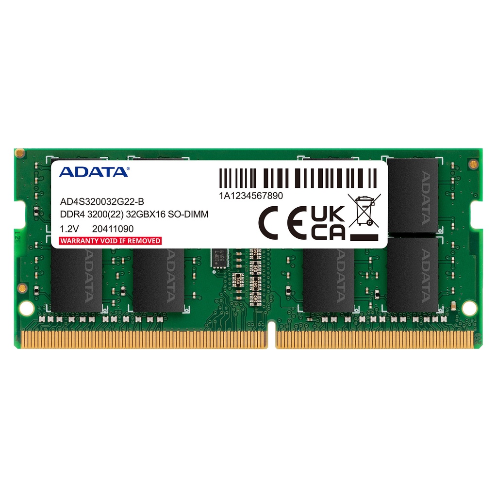 ADATA 16GB (2x8GB) DDR4-3200 SO-DIMM - AD4S32008G22-DTGN